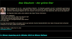 Desktop Screenshot of glaukominfo.at